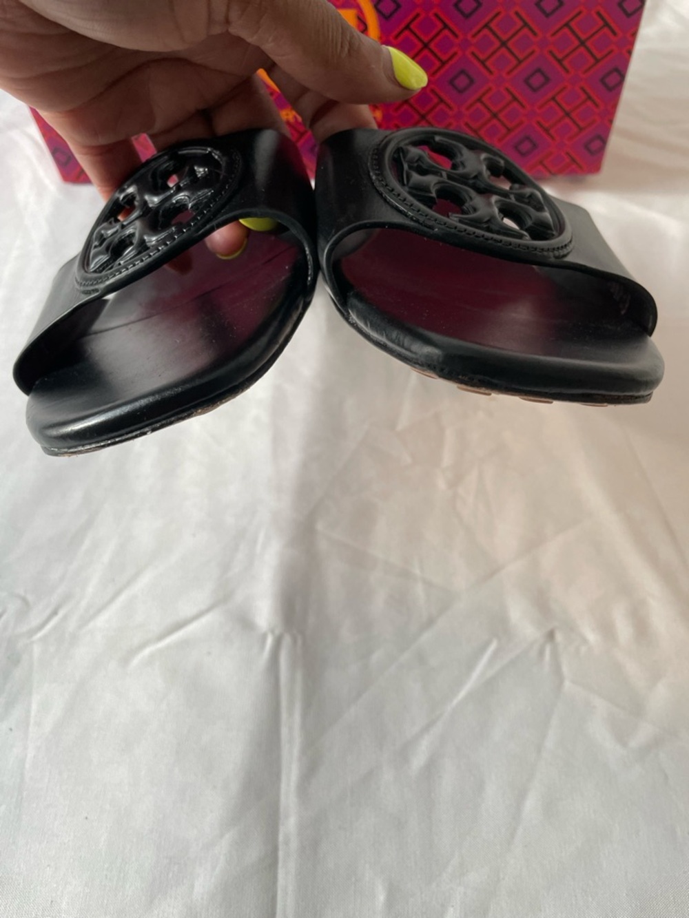 Tory Burch Women's Bombé Miller Slide Sandals Size 7.5 - Picture 4 of 8